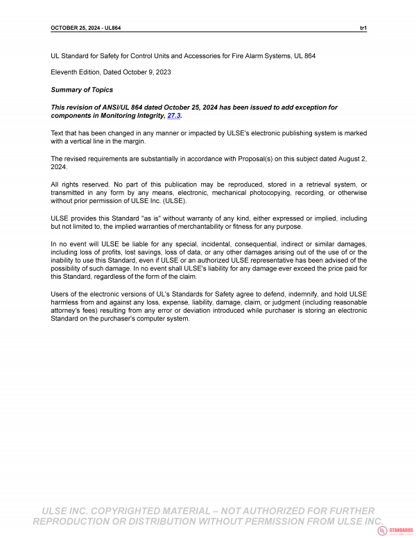 UL 864 PDF UL 864 PDF
